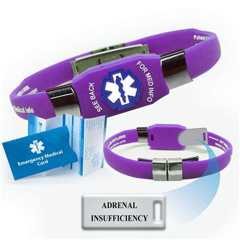 Adrenal Insufficiency Medical Alert Bracelet